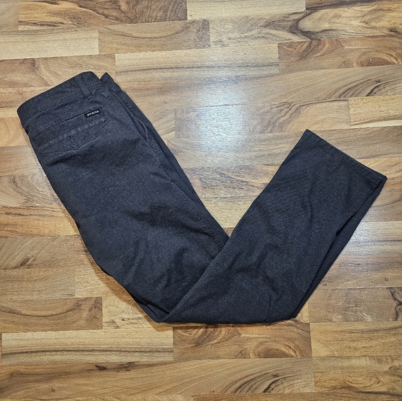 Prana Breathe Straight Fit Pants Men’s 33 Gray Organic Cotton Blend - Picture 1 of 10